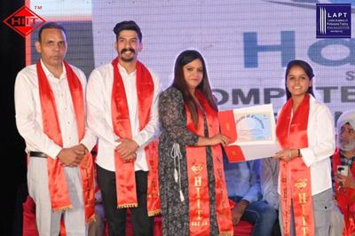 Certificates presented on stage